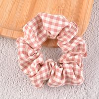 Fashion Plaid Hair Scrunchies Wholesale sku image 7