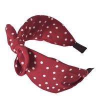 Korean New Wave Dot Bowknot Rabbit Ears Headband sku image 2