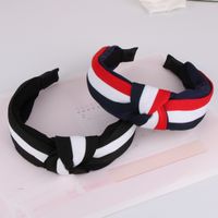 Korean Fashion Striped Knitting Knotted Headband main image 3