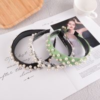 Fashion New French Retro Pearl Headband main image 5