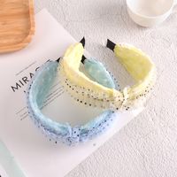 Korean New Mesh Pleated Polka Dot Hair Band main image 5