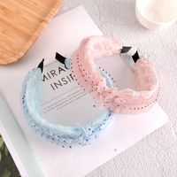 Korean New Mesh Pleated Polka Dot Hair Band main image 6