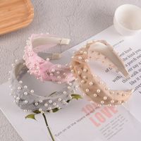 Korean Simple Pure Color Knotted Hair Band main image 1