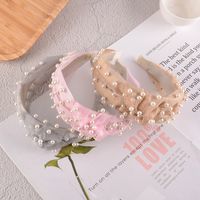 Korean Simple Pure Color Knotted Hair Band main image 6