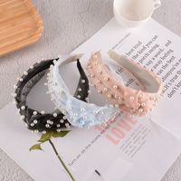 Korean Simple Pure Color Knotted Hair Band main image 5