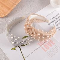 Korean Simple Pure Color Knotted Hair Band main image 4
