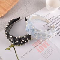 Korean Simple Pure Color Knotted Hair Band main image 3