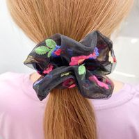 Korean Fairy Embroidery Daisy Hair Scrunchies main image 4