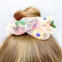 Korean Fairy Embroidery Daisy Hair Scrunchies main image 5