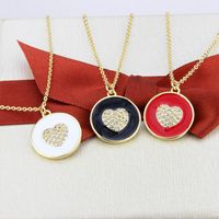 New Round Heart Pendant Necklace main image 1