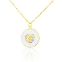 New Round Heart Pendant Necklace main image 4