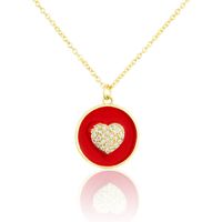 New Round Heart Pendant Necklace main image 5