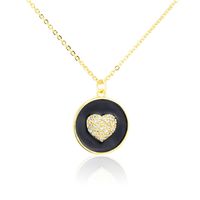 New Round Heart Pendant Necklace main image 6