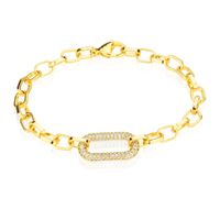 Simple Diamond Studded Square Bracelet main image 5