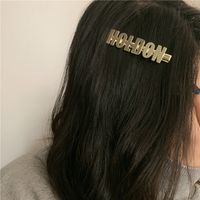 Épingle À Cheveux Lettre En Métal De Mode Coréenne main image 3