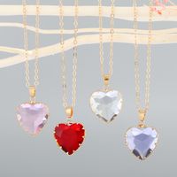 Fashion Round Artificial Crystal Pendant Necklace main image 1