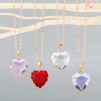 Fashion Round Artificial Crystal Pendant Necklace main image 2