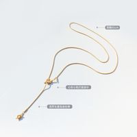 Fashion Titanium Steel Adjustable Long Necklace main image 3