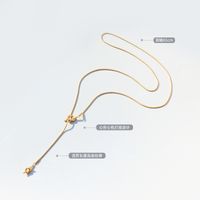 Mode Titan Stahl Verstellbare Lange Halskette main image 3