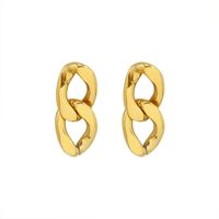 Simple Exaggerated Retro Metal Chain Earrings main image 3