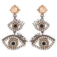 Fashion Eyelashes Diamond Earrings main image 3