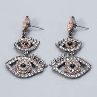 Fashion Eyelashes Diamond Earrings main image 6