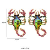Fashion Diamond Colorful Scorpion Earrings main image 6