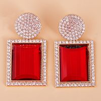 New Creative Rhinestone Earrings main image 3