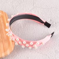 Fashion New French Retro Pearl Headband sku image 7