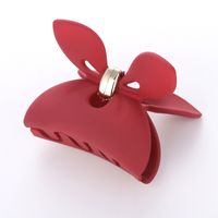 Korea Cute Bow Solid Color Catch Clip sku image 3