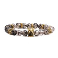 Agate Woven Beaded Bracelet Set sku image 1