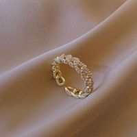 Korean Fashion Line Twist Open Ring sku image 1