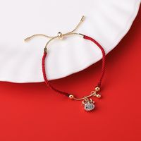 Red String Zodiac Cow Bracelet sku image 2