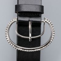 Korean Fashion Trendy Geometric Simple Diamond-studded Belt sku image 3