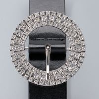 Korean Fashion Trendy Geometric Simple Diamond-studded Belt sku image 6