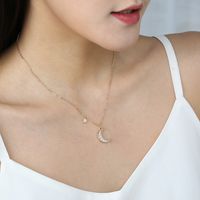 Korea Einfache Diamant Wilde Halskette main image 2