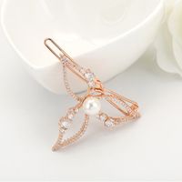 Flower Zircon Fashion Hairpin main image 3