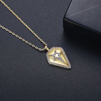 Fashion New Simple Copper Inlaid Zircon Necklace main image 4