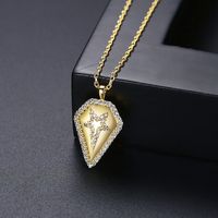 Fashion New Simple Copper Inlaid Zircon Necklace main image 5