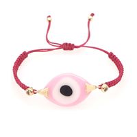 Bohemian Hand-woven Acrylic Resin Evil Eye Bracelet sku image 8