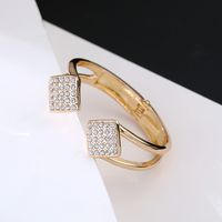 New Gold-plated Diamond-studded Opening Bracelets main image 5