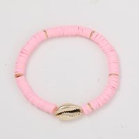 New Fashion Bohemian Ethnic Style Shell All-match Color Soft Clay Bracelet sku image 3