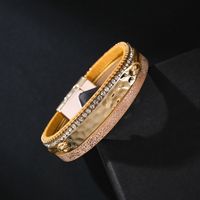 Bohemian Style Diamond Leather Buckle Bracelet main image 3