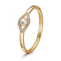 Einfaches Auge Perle Diamant Armband main image 6