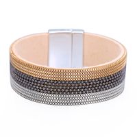 Fashion New Chain Color Leather Bracelet main image 1