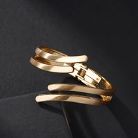 Simple Geometric Lines Gold-plated Bracelet main image 6