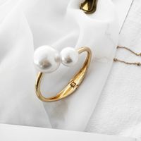 Nouveau Bracelet En Alliage De Perles Irrégulières À Couche Unique De Style Simple main image 5
