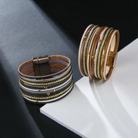 Nouveau Bracelet En Cuir Multicouche De Style Bohème main image 4