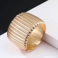 Gold-plated Wide Side Glossy Bracelet main image 3