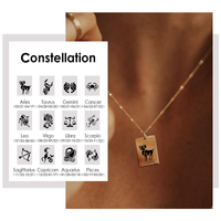 Stainless Steel Creative Constellation Element Necklace main image 2